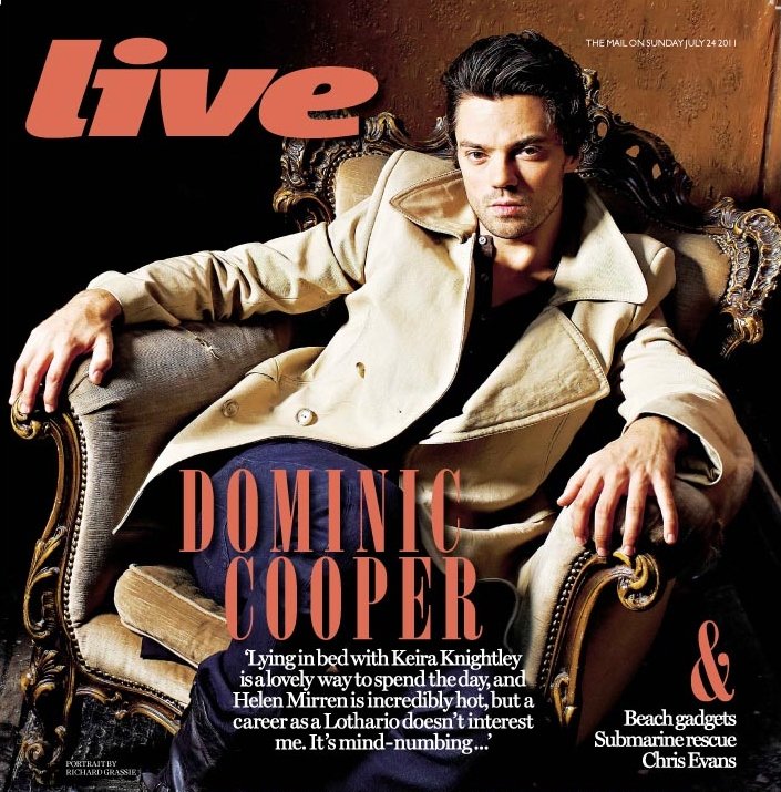 Dominic Cooper — Live Magazine Cover